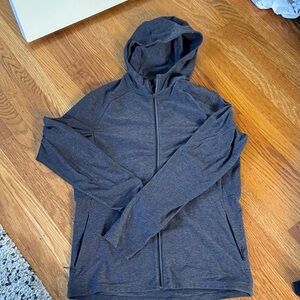 Lululemon Athletica Men’s Charcoal Zip-Up Hoodie in size M